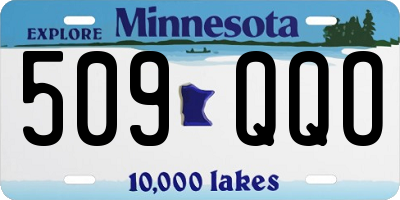 MN license plate 509QQO