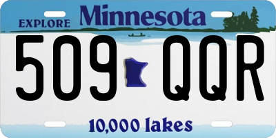 MN license plate 509QQR
