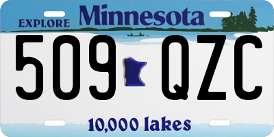 MN license plate 509QZC