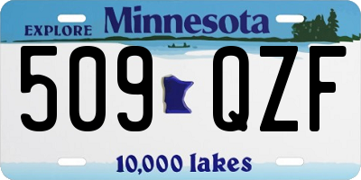 MN license plate 509QZF