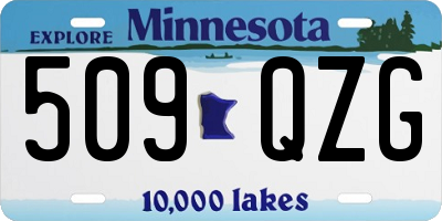 MN license plate 509QZG