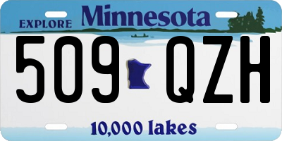 MN license plate 509QZH