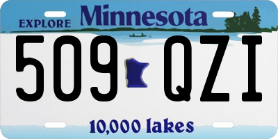 MN license plate 509QZI