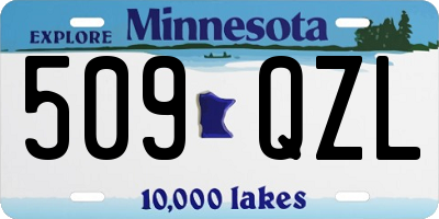 MN license plate 509QZL