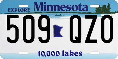 MN license plate 509QZO