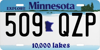 MN license plate 509QZP