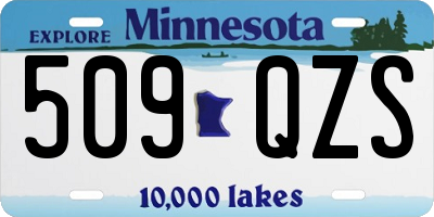 MN license plate 509QZS