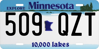 MN license plate 509QZT