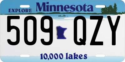 MN license plate 509QZY