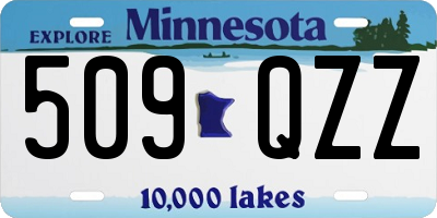 MN license plate 509QZZ
