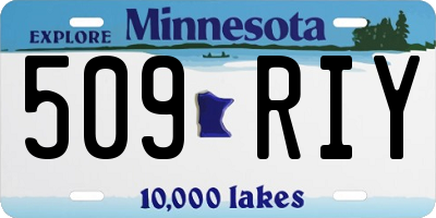 MN license plate 509RIY