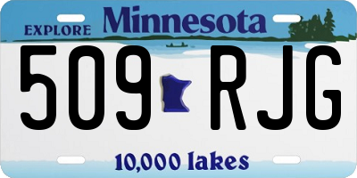 MN license plate 509RJG