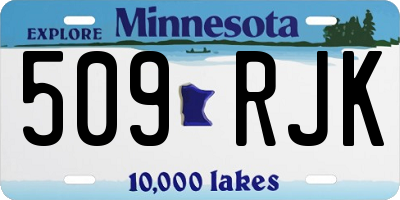 MN license plate 509RJK