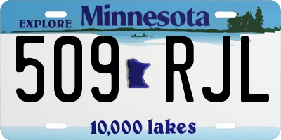 MN license plate 509RJL