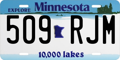 MN license plate 509RJM