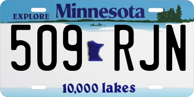 MN license plate 509RJN