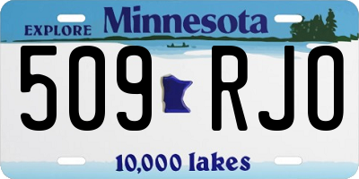 MN license plate 509RJO