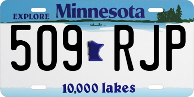 MN license plate 509RJP