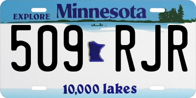 MN license plate 509RJR