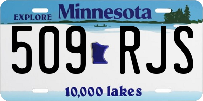 MN license plate 509RJS