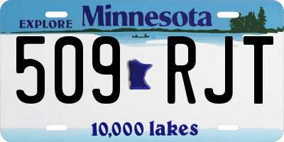 MN license plate 509RJT