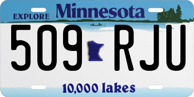 MN license plate 509RJU