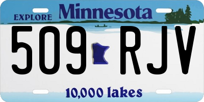 MN license plate 509RJV