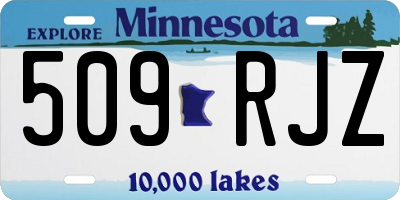MN license plate 509RJZ