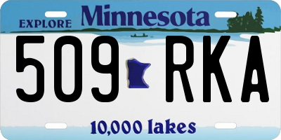MN license plate 509RKA