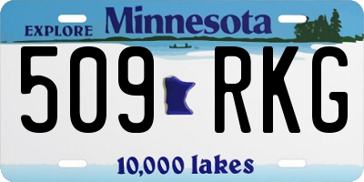 MN license plate 509RKG