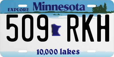 MN license plate 509RKH
