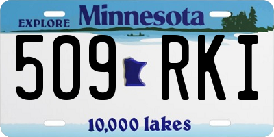 MN license plate 509RKI