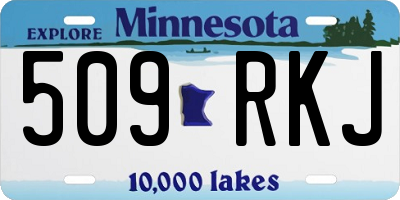 MN license plate 509RKJ