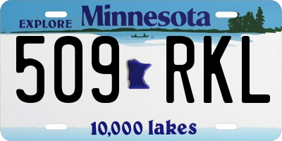 MN license plate 509RKL