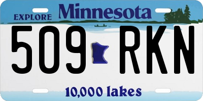 MN license plate 509RKN
