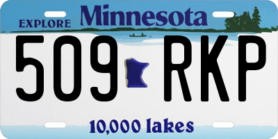 MN license plate 509RKP