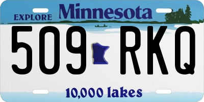 MN license plate 509RKQ