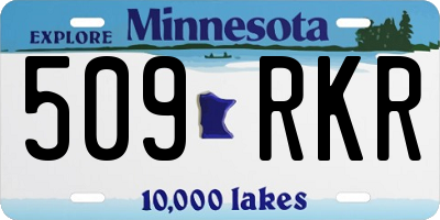 MN license plate 509RKR