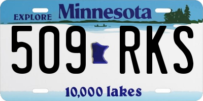 MN license plate 509RKS