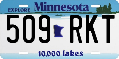 MN license plate 509RKT