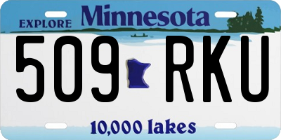 MN license plate 509RKU