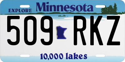 MN license plate 509RKZ