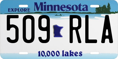 MN license plate 509RLA