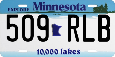 MN license plate 509RLB