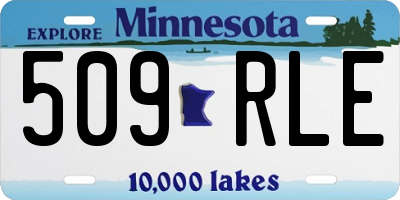 MN license plate 509RLE