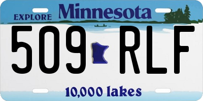 MN license plate 509RLF