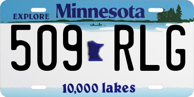 MN license plate 509RLG