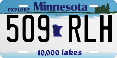 MN license plate 509RLH
