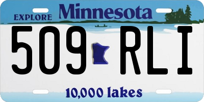 MN license plate 509RLI
