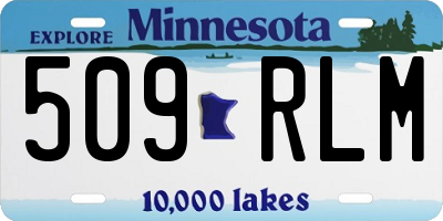 MN license plate 509RLM